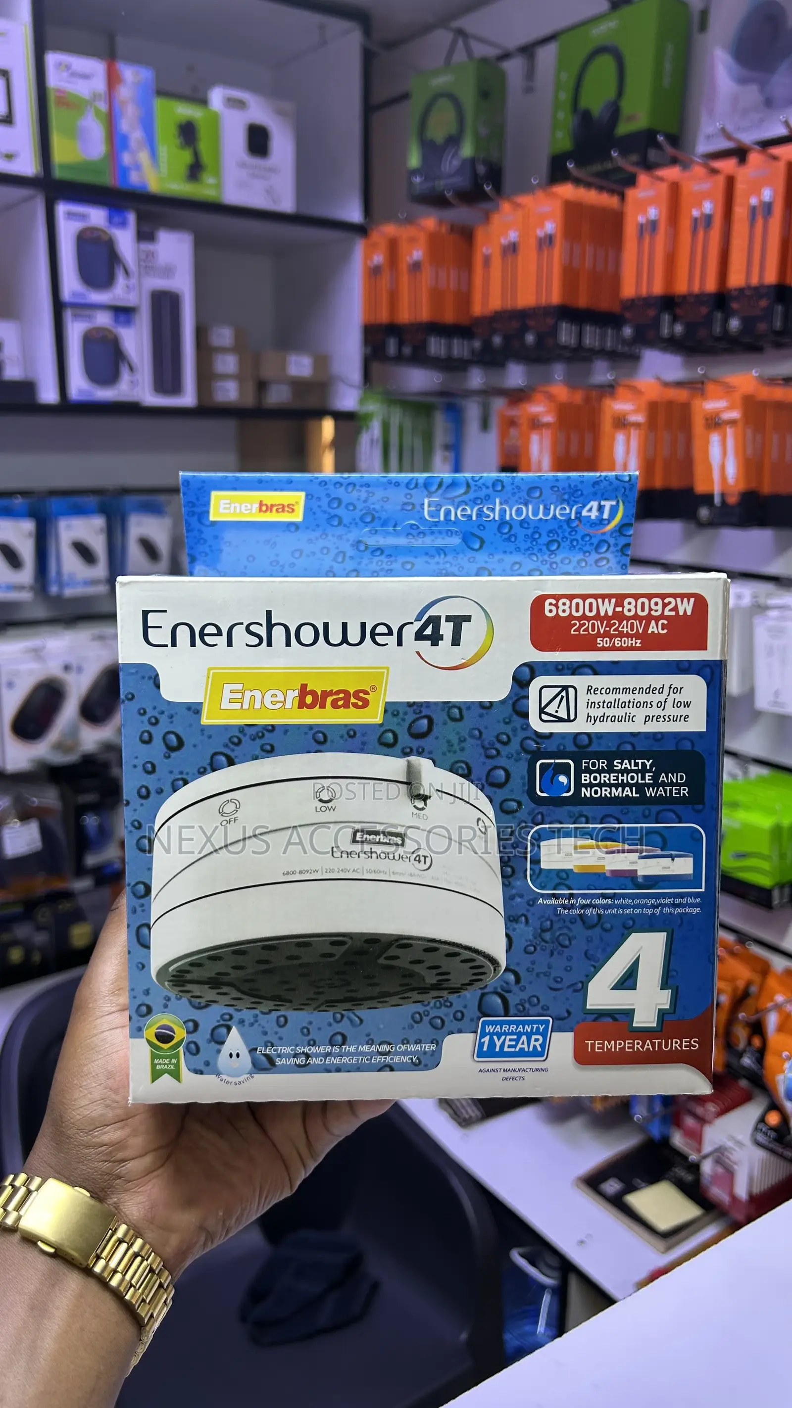 Hot Deal! Enerbras Enershower 4t Instant Shower