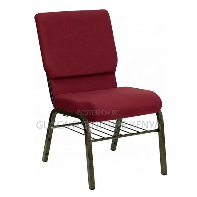 Armless Fabric Stackable Banquet Conference Chair