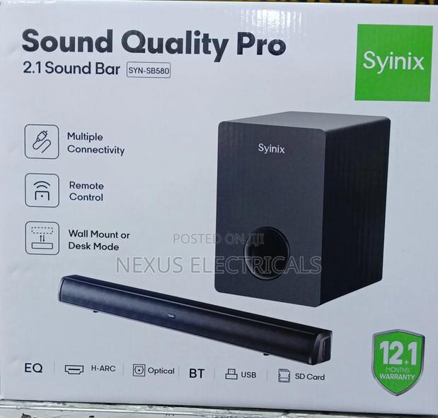 Synix 2.1 Ch Synix Soundbar - main view