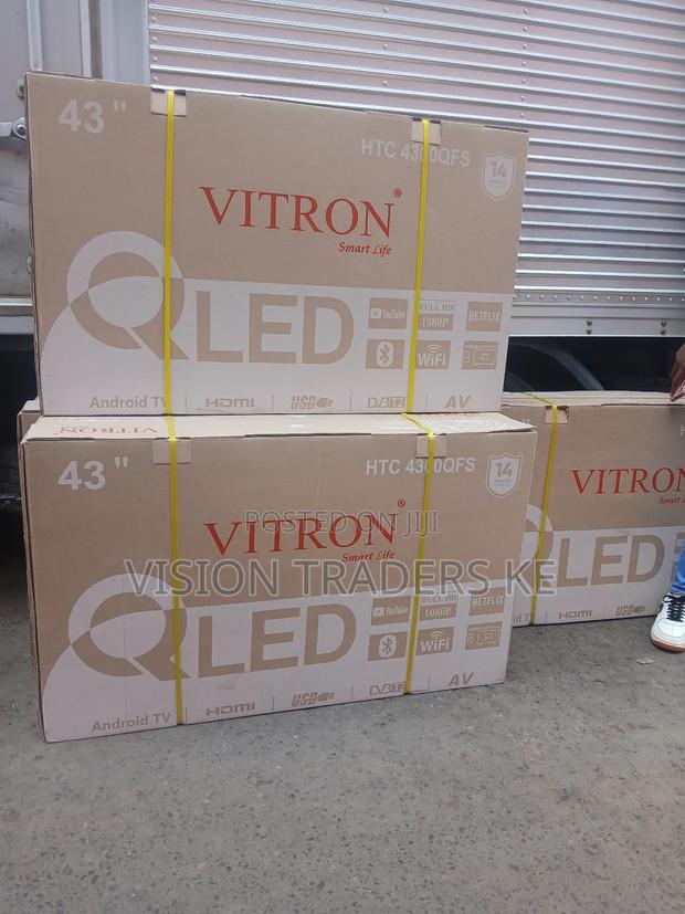 Vitron 43inches Smart Qled Frameless Tv With Bluetooth/Youtube - main view