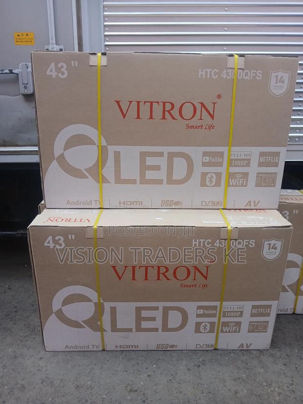 Vitron 43inches Smart Qled Frameless Tv Withbluetooth/Youtube /Netflix - main view