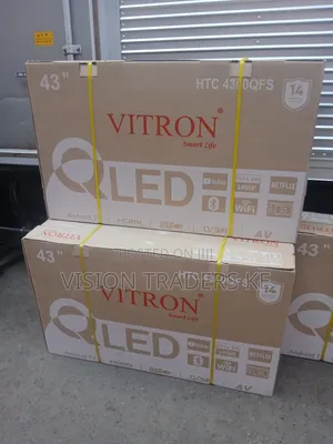 Vitron 43inches Smart Qled Frameless Tv Withbluetooth/Youtube /Netflix