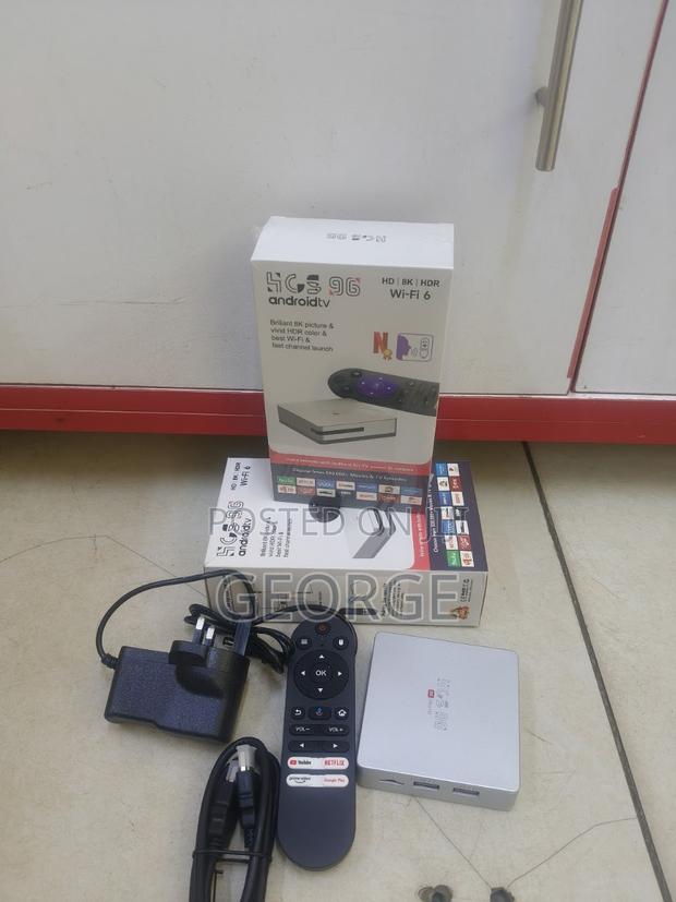 Android14 Set Top Box With Dual Band Wi-fi Resolution 4+64gb