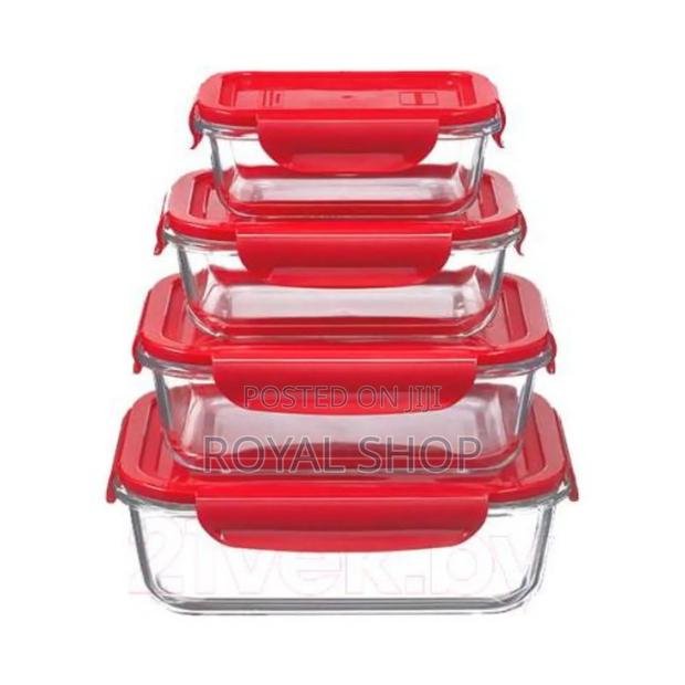 Signature 4pcs Borosilicate Glass Food Containers/ Food Storage Set