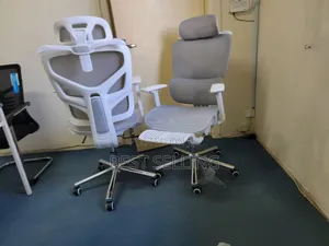 High Back White Executive Office Chair