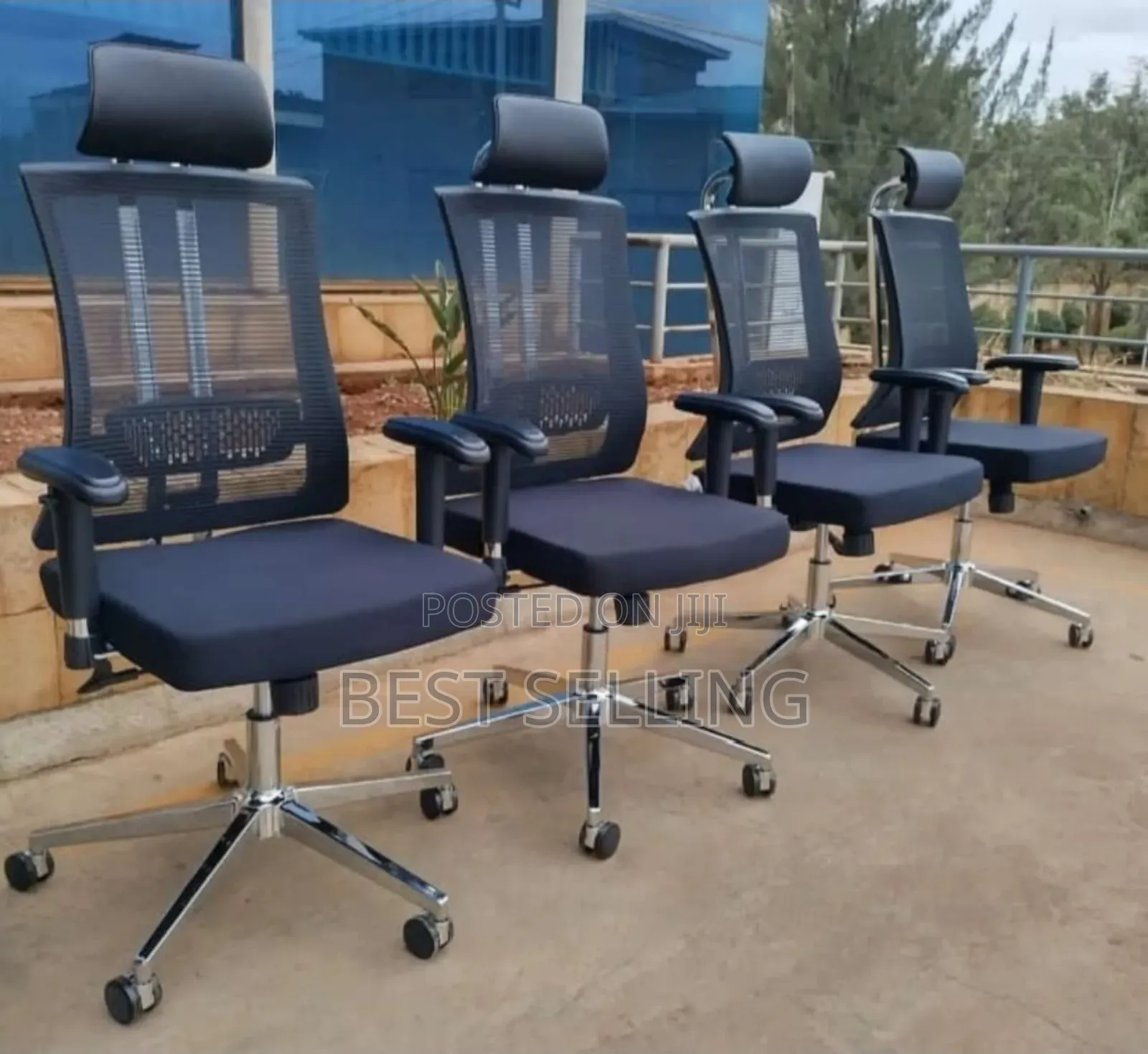 High Back Strong Back Black Office Chair