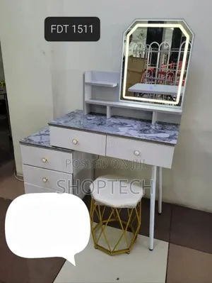 Modern Executive Big Dressing Table With Sliding Mirror