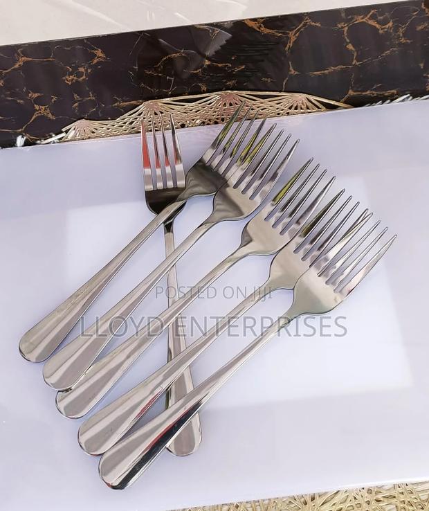 Heavy Gauge Stainless Steel Forks - main view