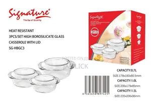 Set of 3 Signature Casseroles –Js