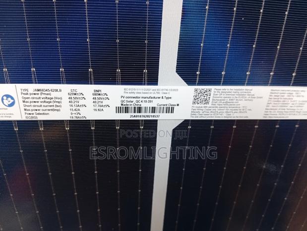 620w Ja Solar Panel - thumbnail 3