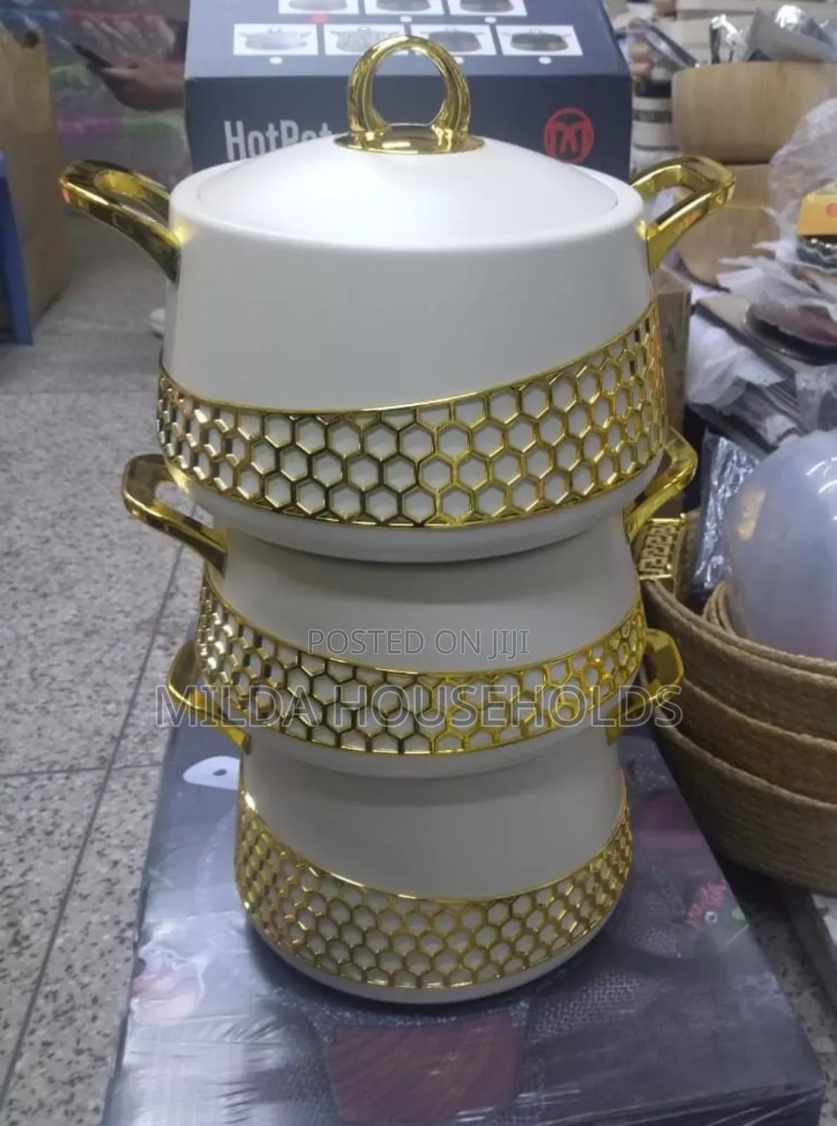 Luxurious Insulated Hotpots Set Round