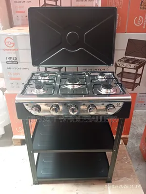 Eurochef 5 Burner Standing Cooker With Shelves