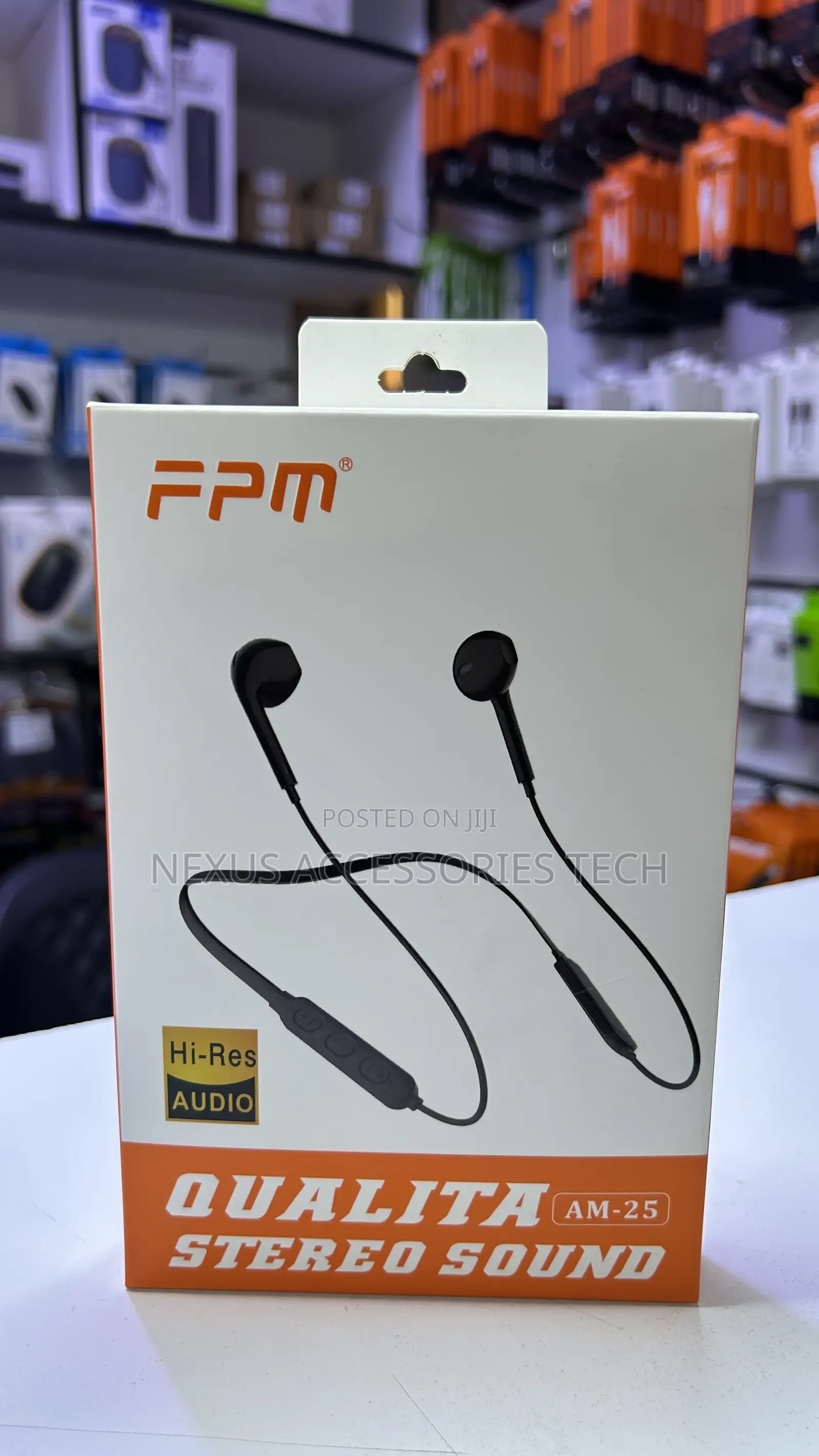 FPM Am-25 Wireless Neckband Earphones – Bass Boost Long Battery Life