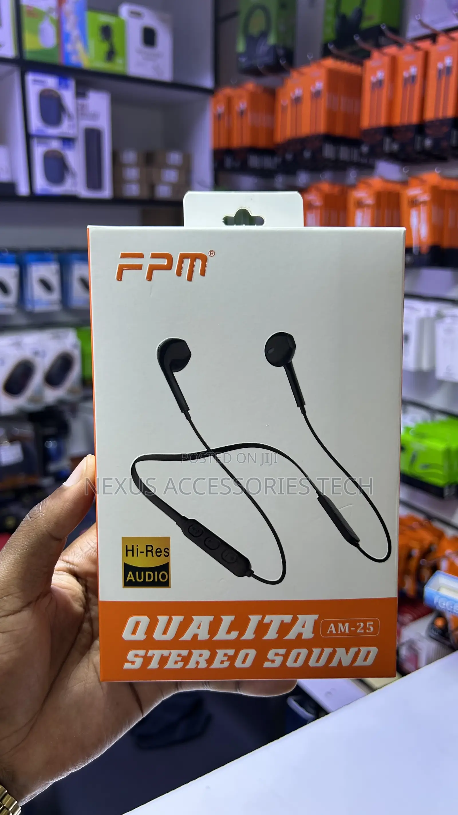 FPM Am-25 Wireless Neckband Earphones – Bass Boost Long Battery Life