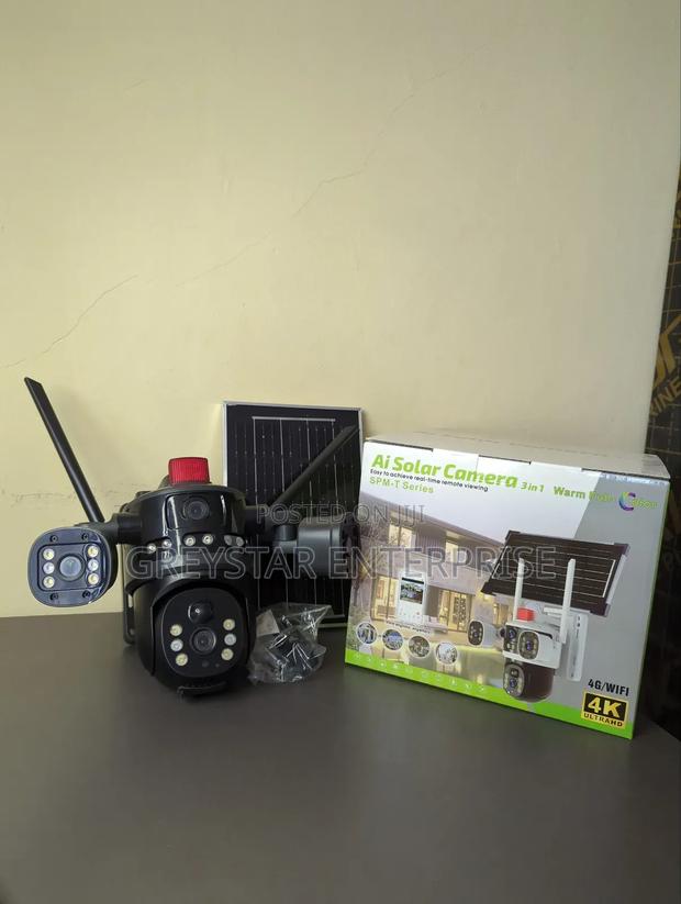 Outdoor 4g Simcard Solar CCTV Camera Waterproof 4 Lenses Hd Resolution