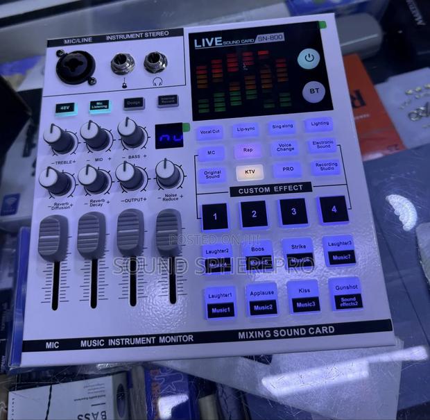 Sn-800 Podcast Mixer Professional Live Soundcard - main view