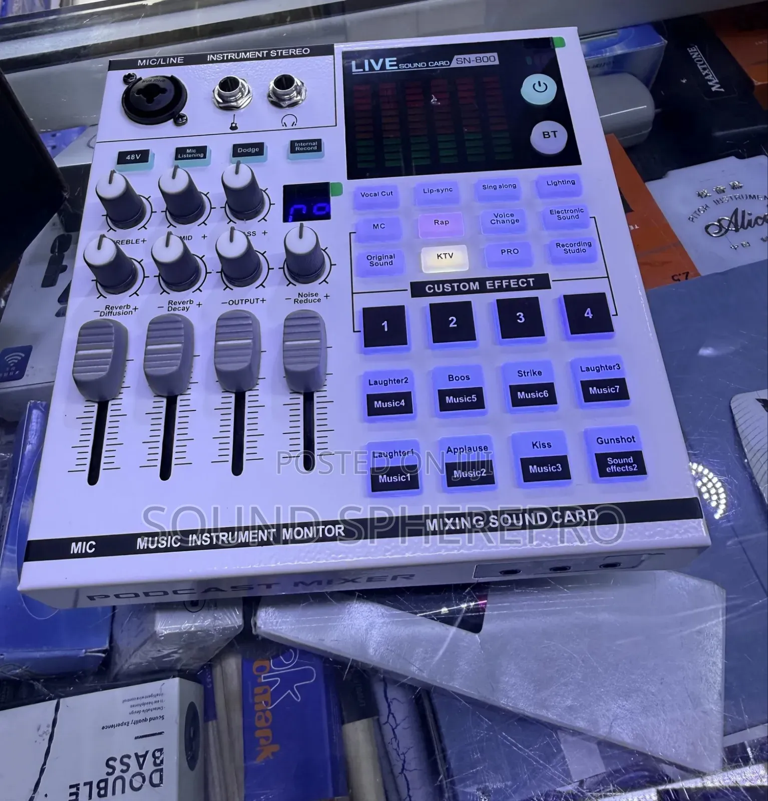 Sn-800 Podcast Mixer Professional Live Soundcard