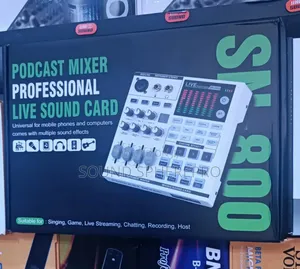 Sn-800 Podcast Mixer Professional Live Soundcard