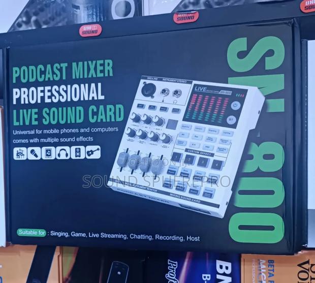 Sn-800 Podcast Mixer Professional Live Soundcard - thumbnail 4