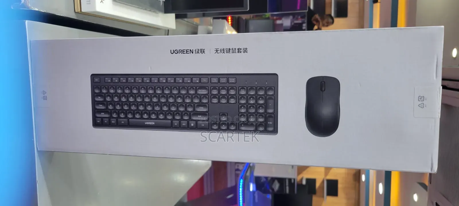 U Green Bluetooth And 2.4 Ggz Wireless Keyboard And Mouse Combo