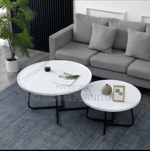 White 2-in-1 Nesting Coffee Table