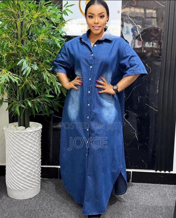 Denim Maxi Dress - main view