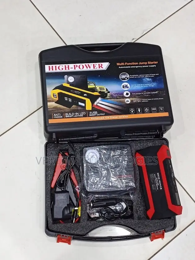 Multi-Functional 12v 99800mah Car Jump Starter With Tire Inflator