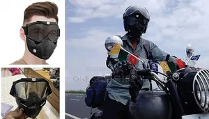 Bike Face Mask With Googlesvuv Protection, Dustproof Smog Filter