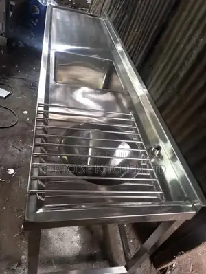 Stainless Steel Sluice Sink Size 1500mm by 550mm by 850mm