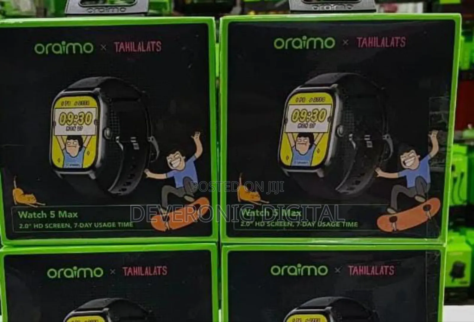 Oraimo Watch 5 Max* Osw-804 Wireless Hd in Calls Smart Watch