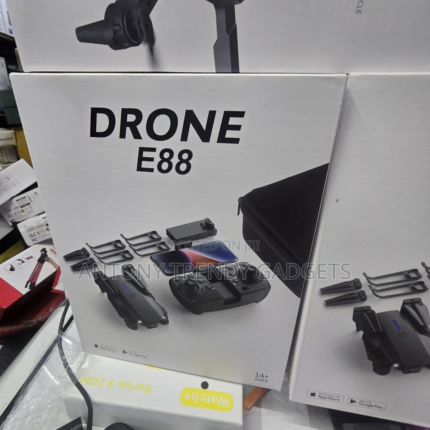 Foldable E88 Pro Drone With One-key Takeoff & 360° Flips