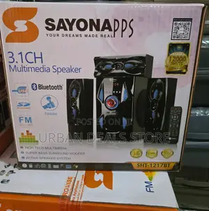 3.1ch Sayona SHT 1217 Bt Home Theater System Bluetooth/Fm/Usb.
