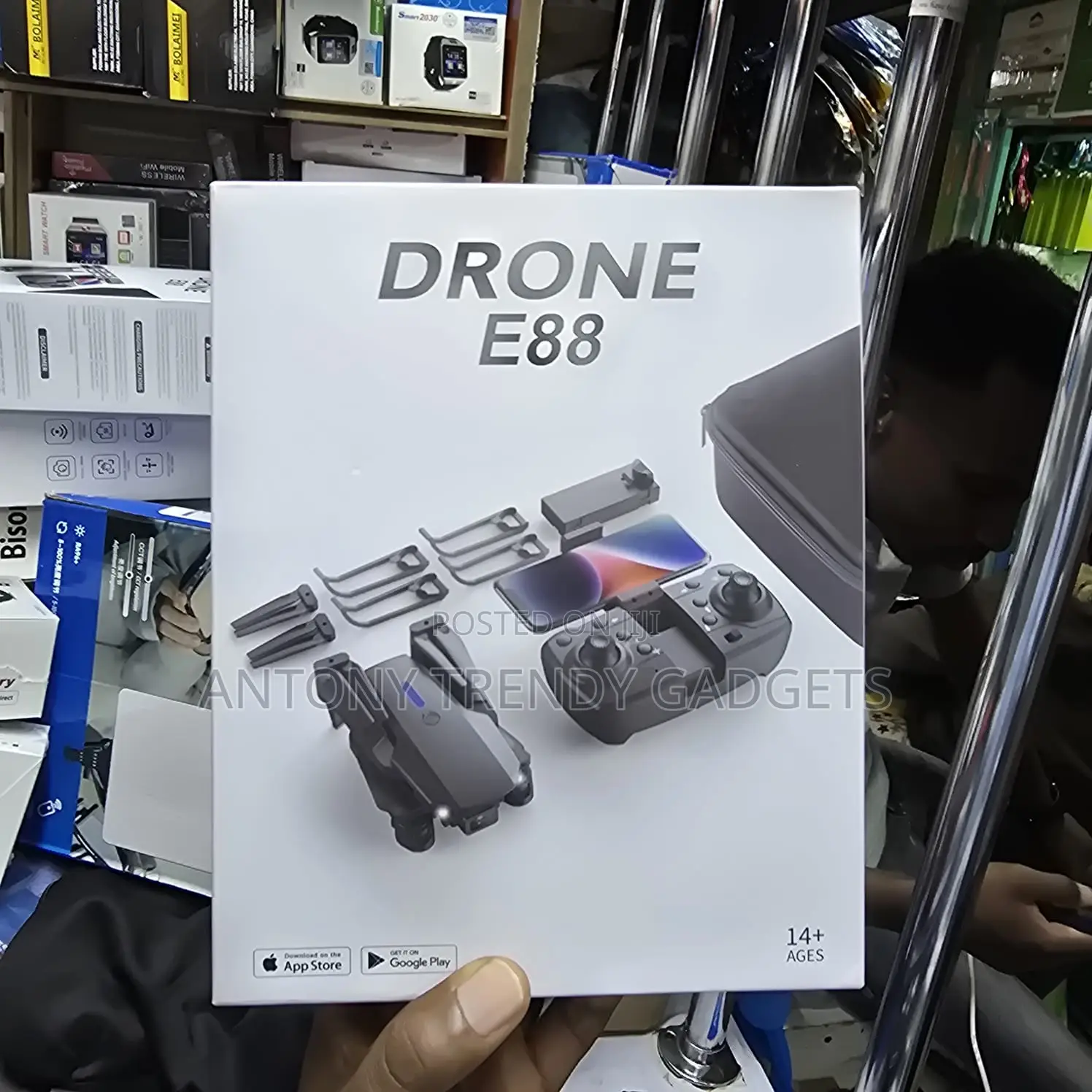 Portable E88 Pro Foldable Camera Drone For Beginners