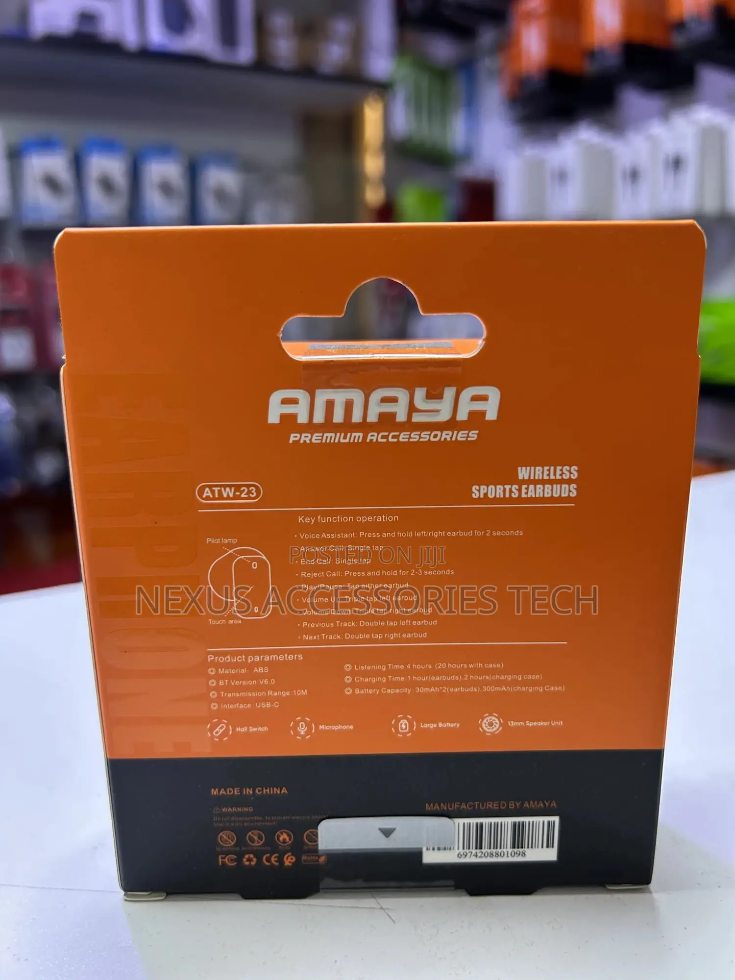 Amaya Airbuds Atw-23 – True Wireless Earbuds, Bass Long Battery