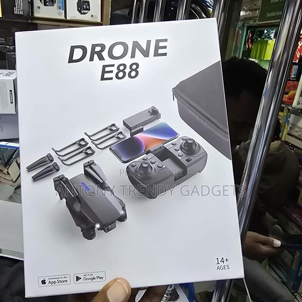 E88 Foldable Drone 4k Hd Camera, Portable E88 Foldable Camera Drone - thumbnail 4