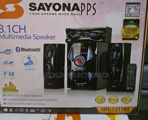 3.1ch Sayona SHT 1217 Bt Home Theater System Bluetooth/Fm/Usb