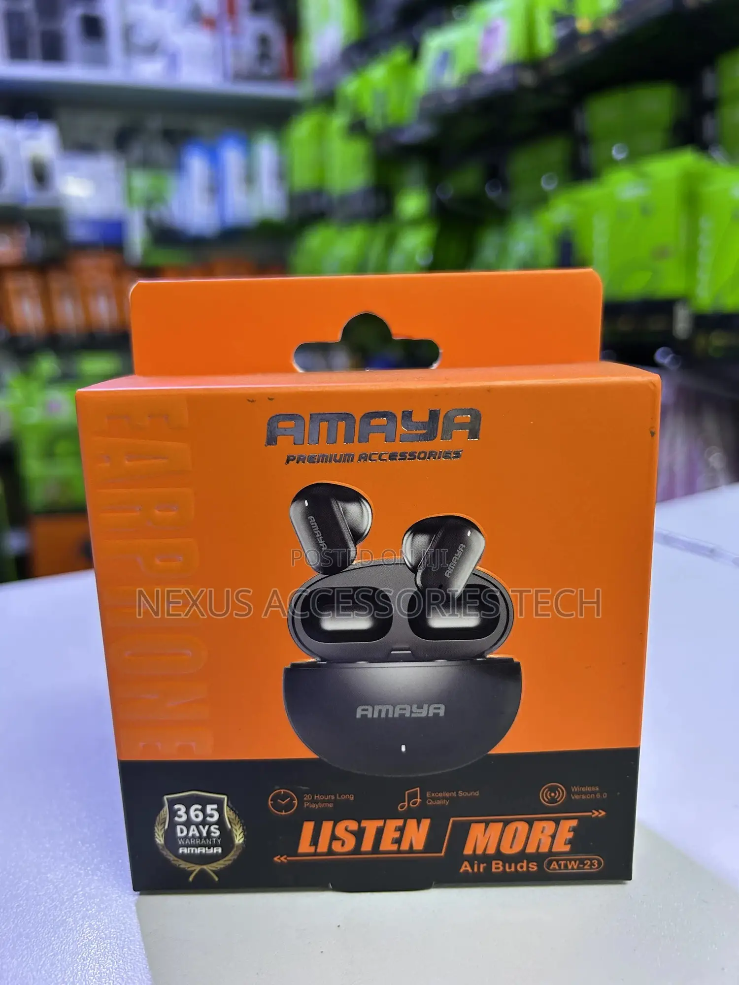 Amaya Airbuds Atw-23 – True Wireless, Bass Long-Lasting Battery