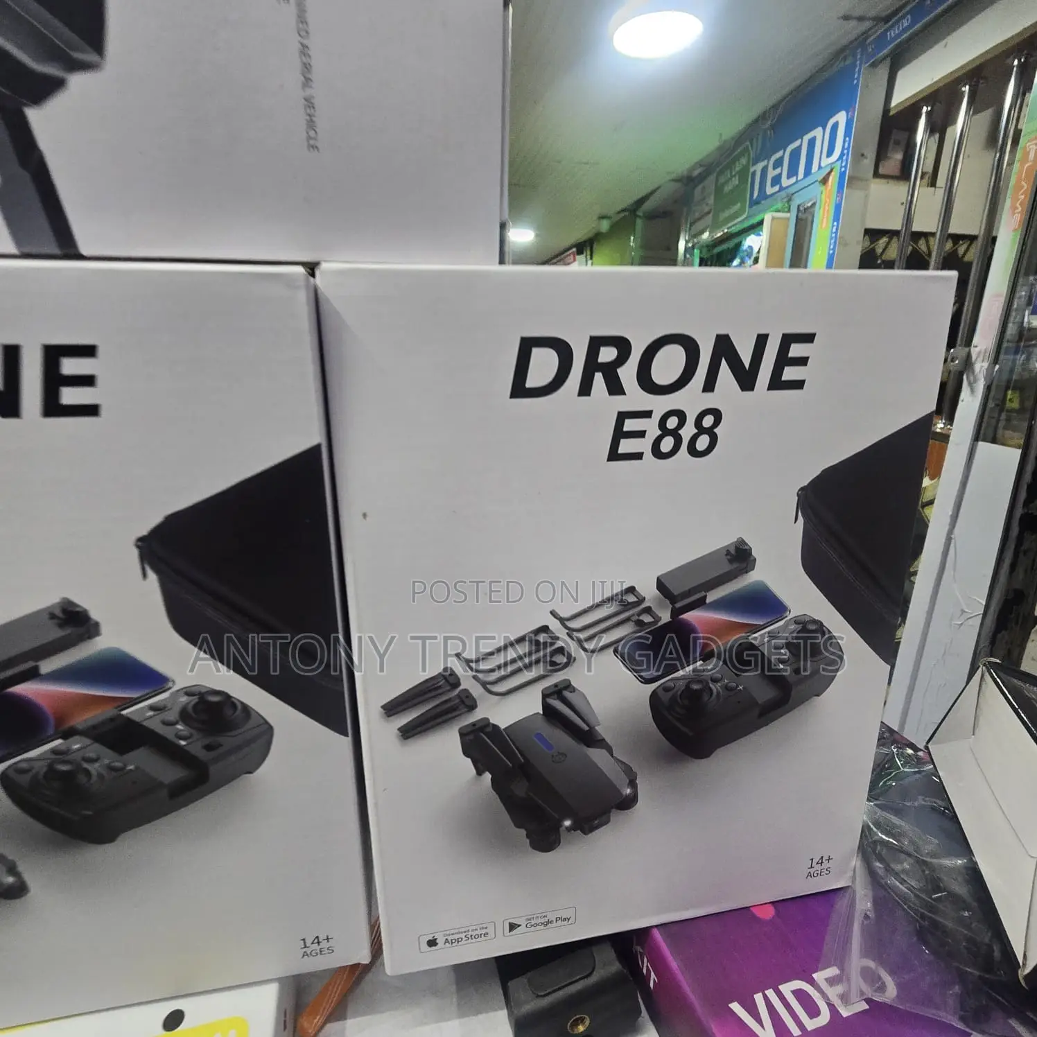 E88 Foldable Mini Drone With 4k Hd Camera & Wifi Fpv