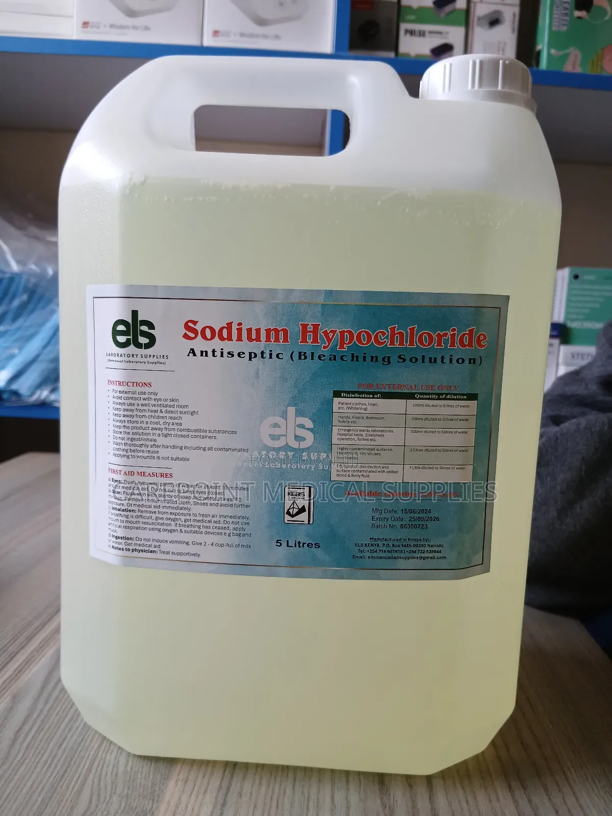 Sodium Hypochlorite (Jik)