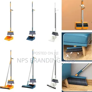 Rotating Long Broom Scoop Dustpan Set Gm