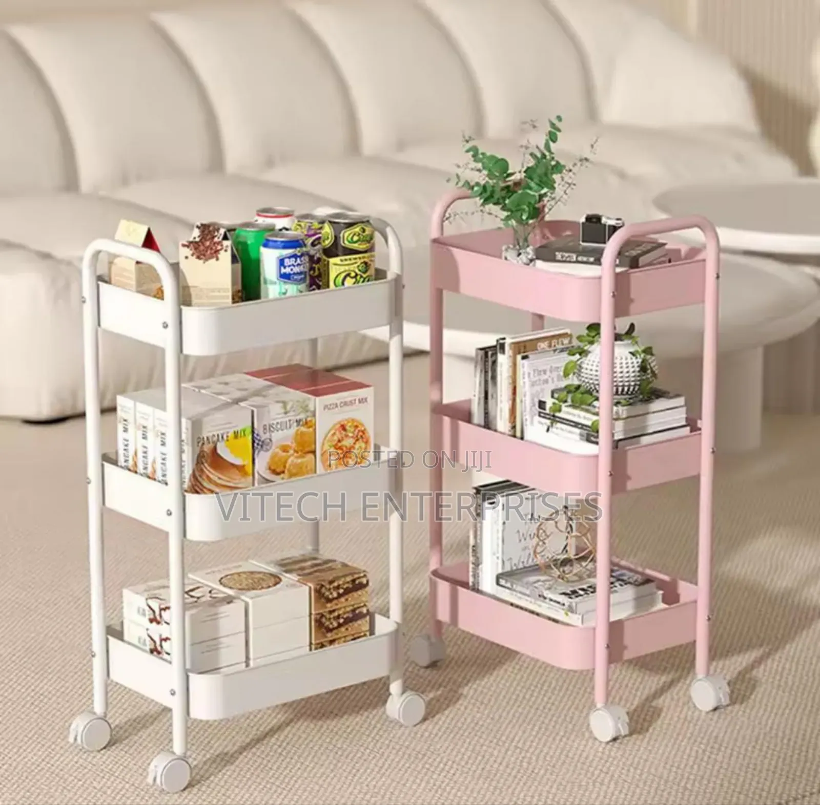 3 Tier Multifunctional Storage Trolley