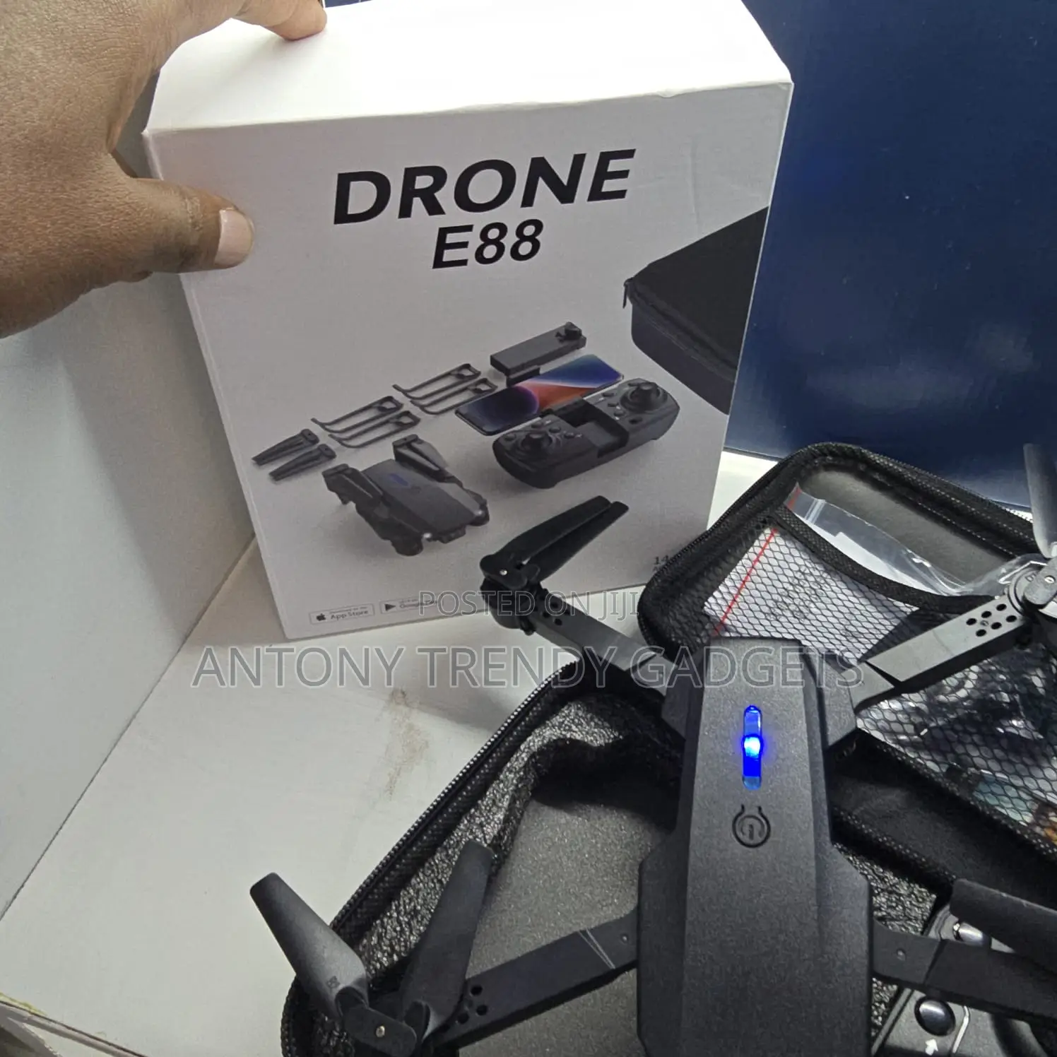 E88 Foldable Drone For Beginners, Mini Drone With 4k Hd Camera
