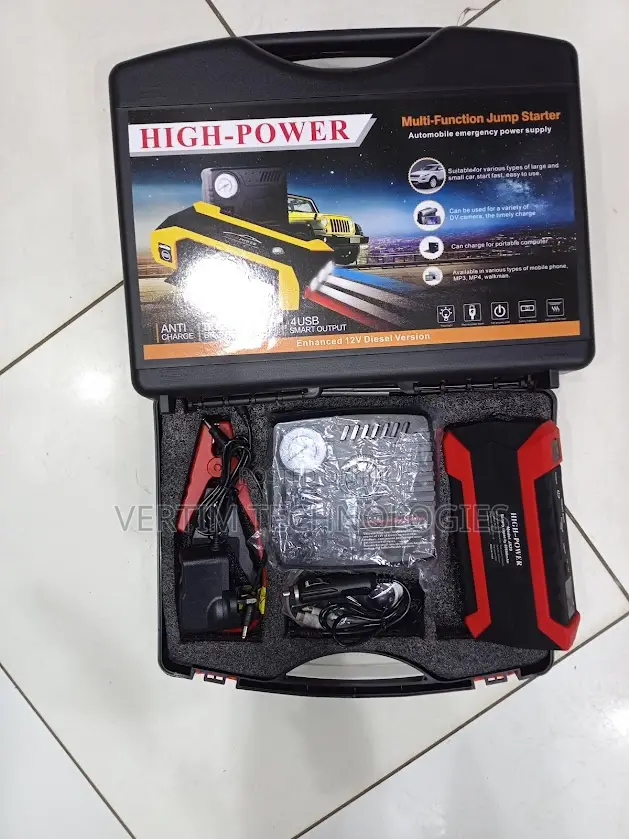 12v 99800mah Heavy Duty Car Jump Starter With Inflator Power Bank