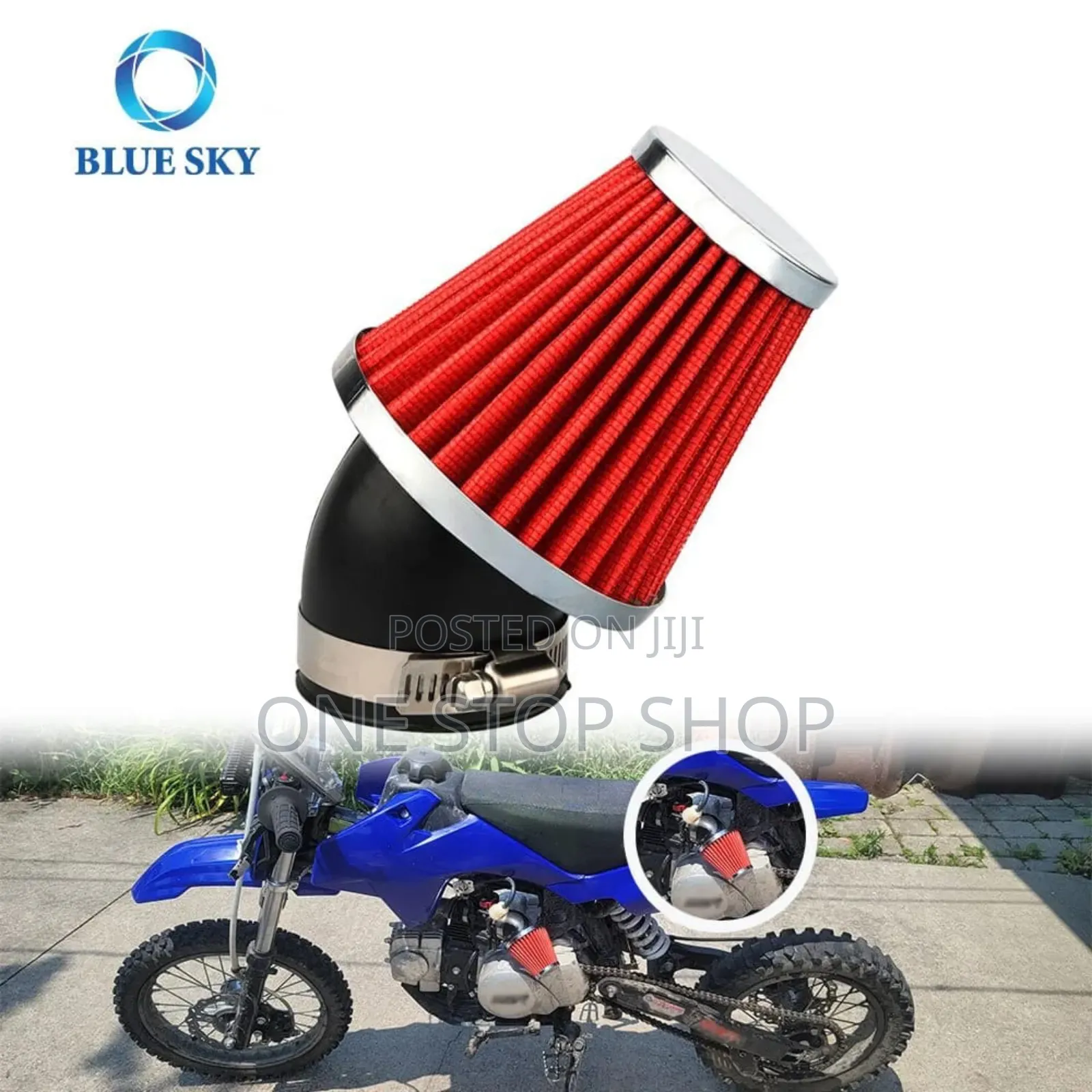 Curved Cone Tuning Bike Air Filter