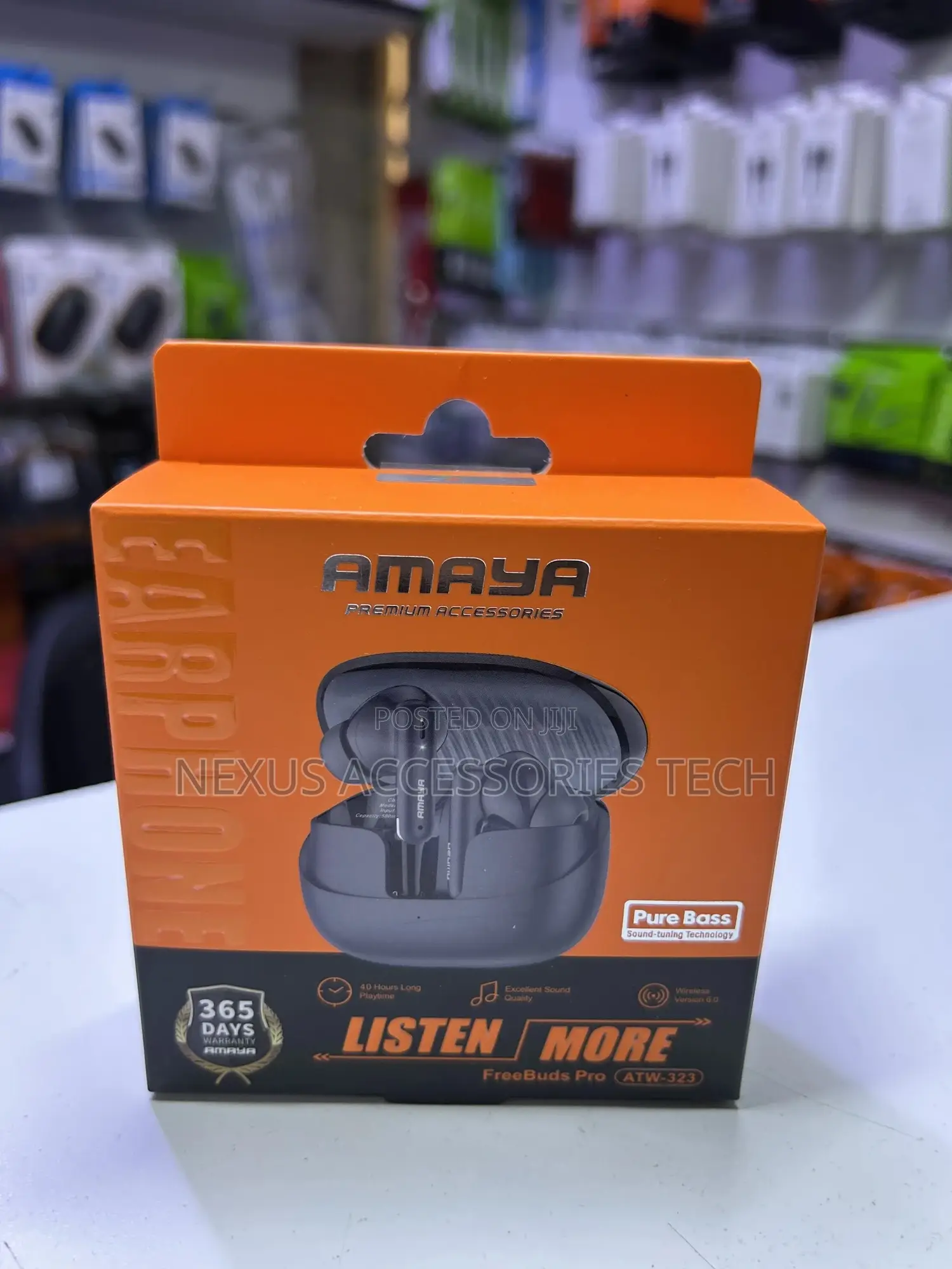 Amaya Freebuds Pro Atw-323 – True Wireless Earbuds, Bass Long Battery