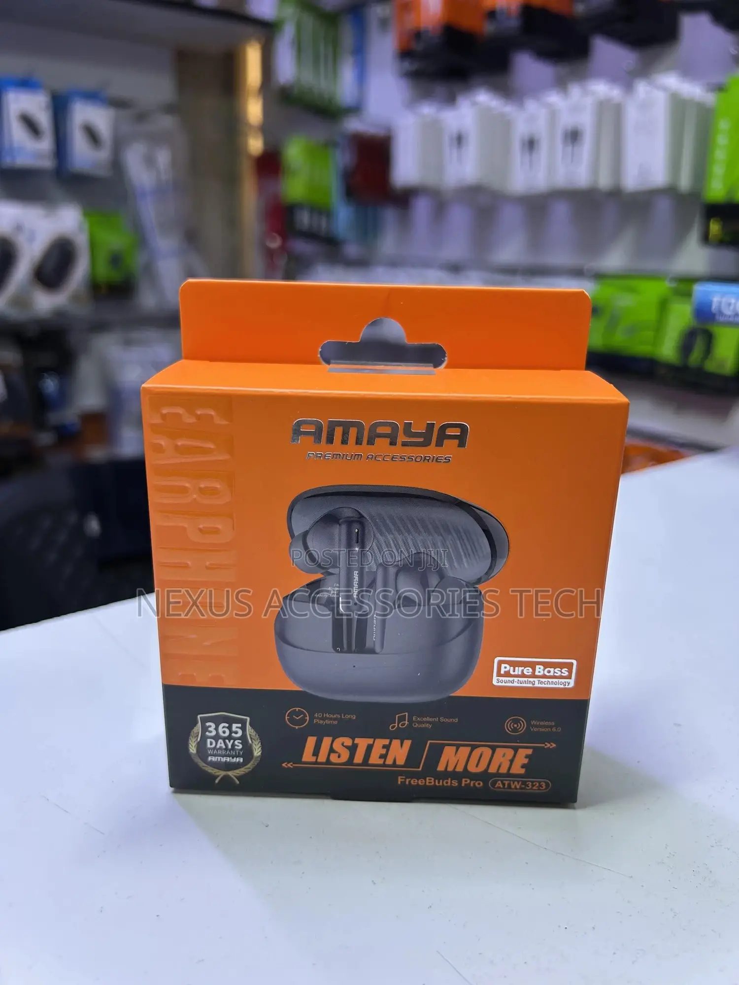 Amaya Freebuds Pro Atw-323 – True Wireless Earbuds, Bass Long Battery