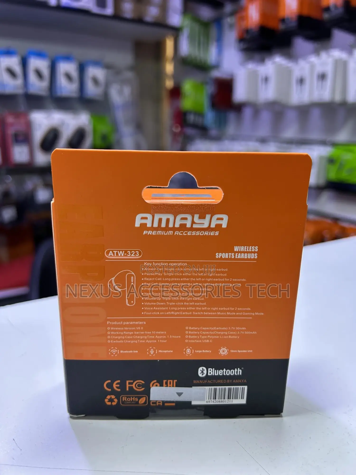 Amaya Freebuds Pro Atw-323 – True Wireless Earbuds, Bass Long Battery