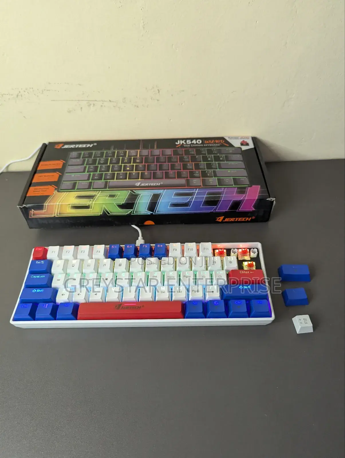 Red Switch Mechanical Gaming Keyboard 60% RGB Backlit Rainbow Backlit