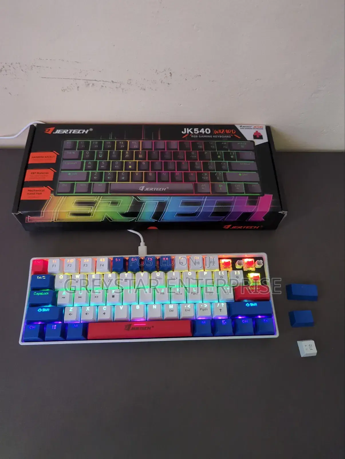 Mechanical Gaming Keyboard Red Switch RGB Backlit Keyboard for Gaming