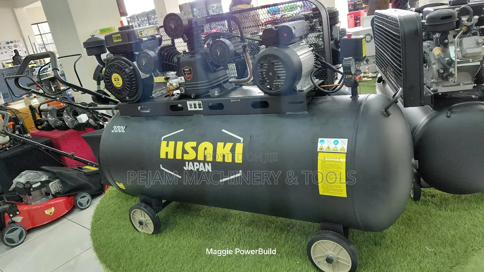 Hisaki Japan 2 in 1 Compressor 300l With Diesel Engine 8.5hp/Motor 3hp